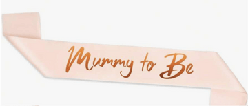 Bleikur “Mommy to Be” borði