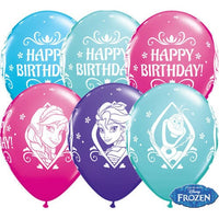 Frozen “Happy Birthday” blöðrur (4 litir)