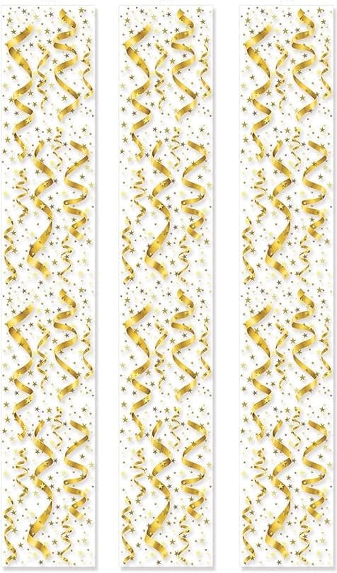 Gyllt confetti loftskraut - 3stk