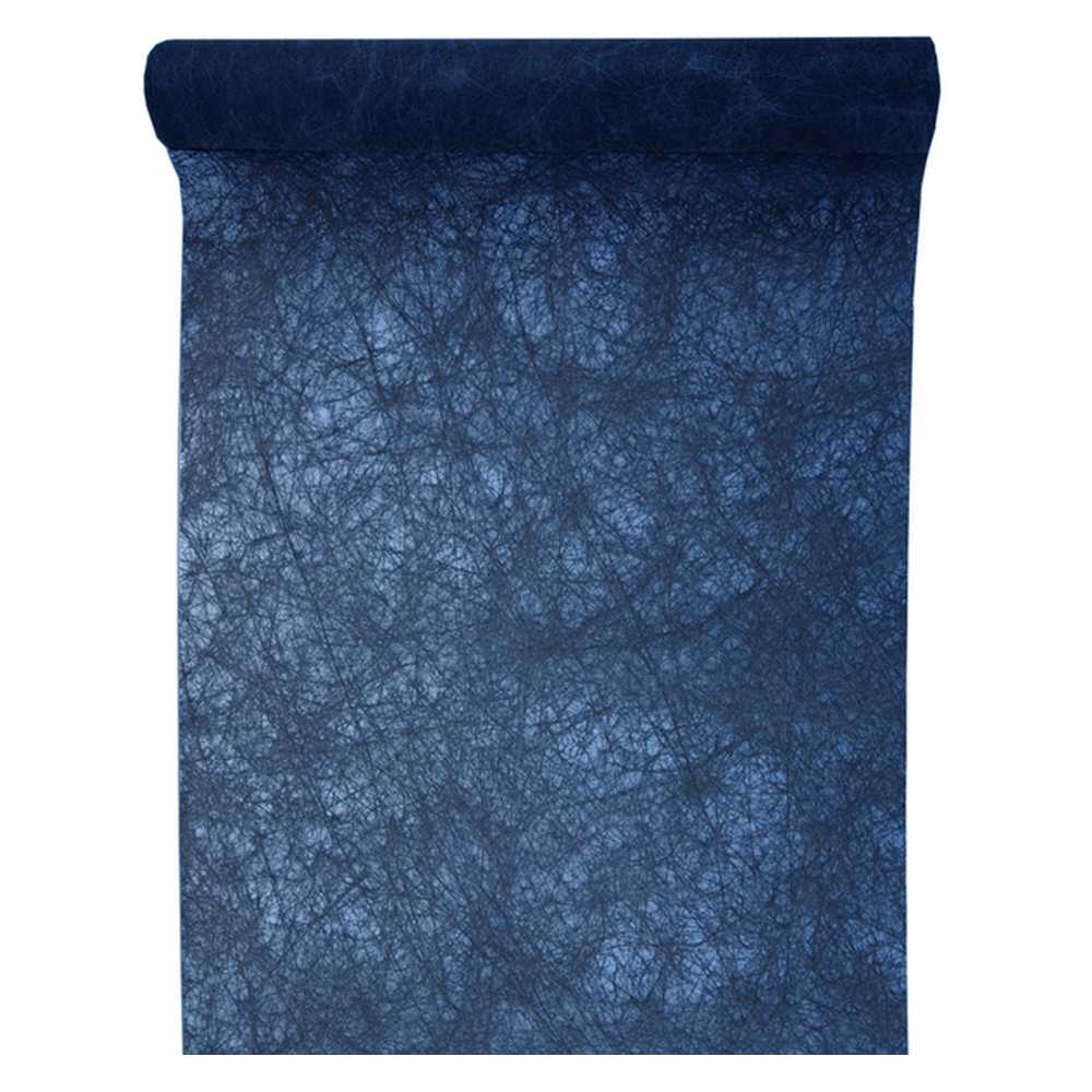 Dökkblár (Navy Blue) ofinn renningur 30cm x 25m