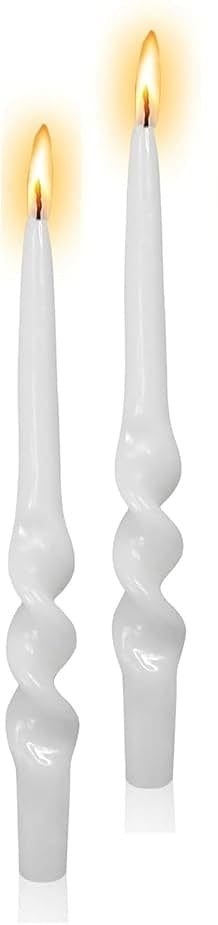 Perluhvít kerti snúin - 1stk, 23cm