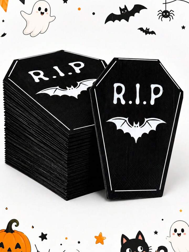 Halloween R.I.P serviettur  - 12stk