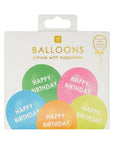 "happy birthday" blöðru kit- 5x blöðrur