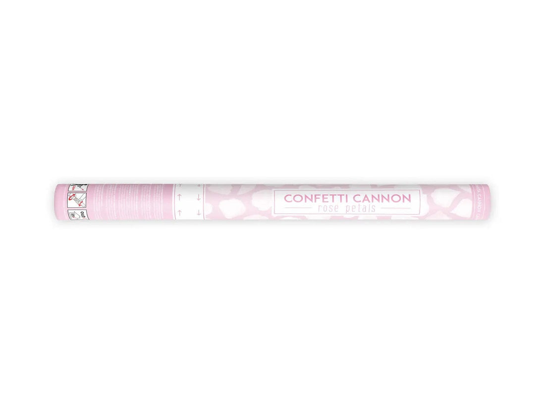 Hvít rósablaða confetti sprengja - 60cm