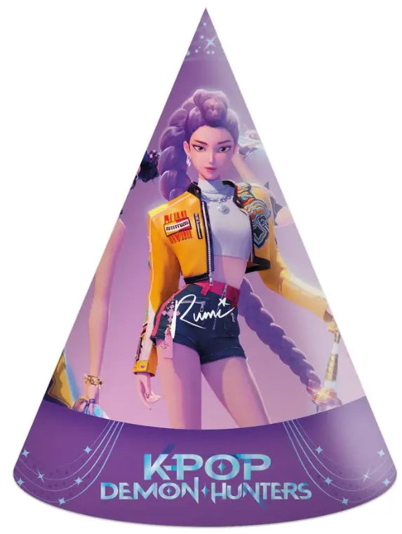 K-POP Demon Hunters partýhattar 6stk