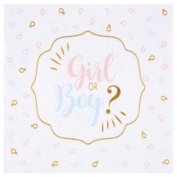 “Girl or Boy” matarservíettur 20 stk