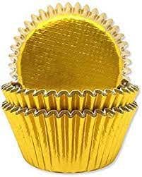 Mini gyllt muffinsform - 60 stk