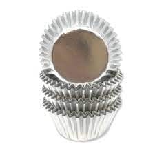 Mini silfur muffinsform - 60 stk