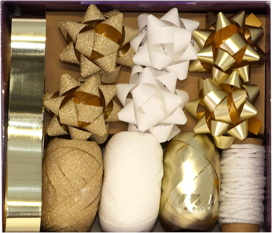 Innpökkunarsett gyllt - 12stk