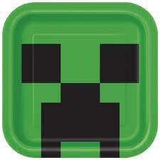 Minecraft pappadiskar - 8stk 23cm