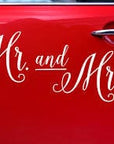 “Mr. and Mrs.” Bíla límmiði