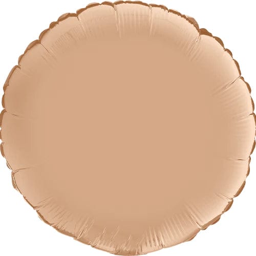 Beige hringlótt satín blaðra 46cm