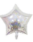 Syndrandi stjörnu álblöðrur (margir litir) 43cm