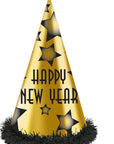 Strýtuhattur “Happy new year” 4teg