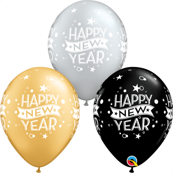 “Happy New Year” blaðra,