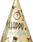 “Happy New Year” strýtuhattur, 3 litir
