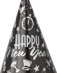 “Happy New Year” strýtuhattur, 3 litir
