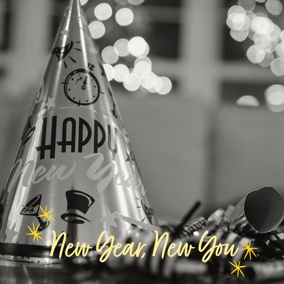 “Happy New Year” strýtuhattur, 3 litir