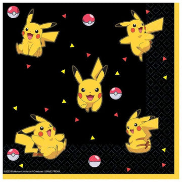 Pokemon servíettur - 16 stk 33x33cm