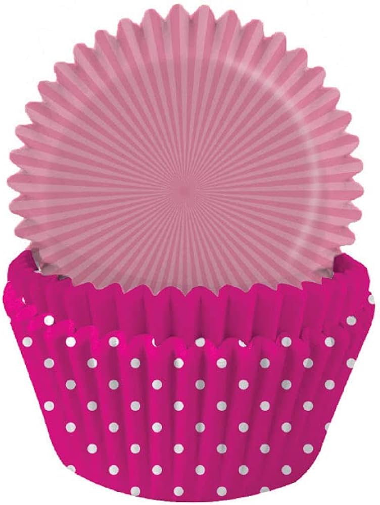 Dökkbleik muffins form  75 stk