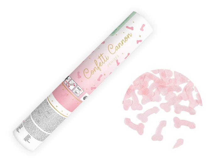 Confettisprengja með bleikum typpum , 20 cm