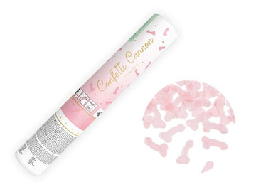 Confettisprengja með bleikum typpum , 20 cm