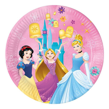 Disney prinsessu diskar- 20cm 8stk í pakka