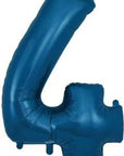 Stórar dökkbláar (navy) tölustafablöðrur, 86cm