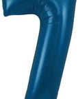Stórar dökkbláar (navy) tölustafablöðrur, 86cm