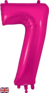 Bleikar tölustafablöðrur, 86cm