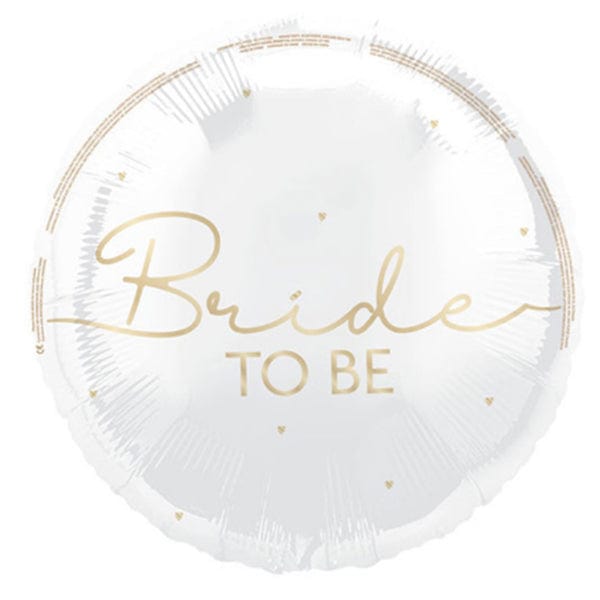 Hvít álblaðra "Bride to be" - 46cm