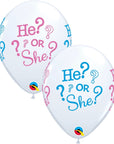 “He or She” blaðra 30cm