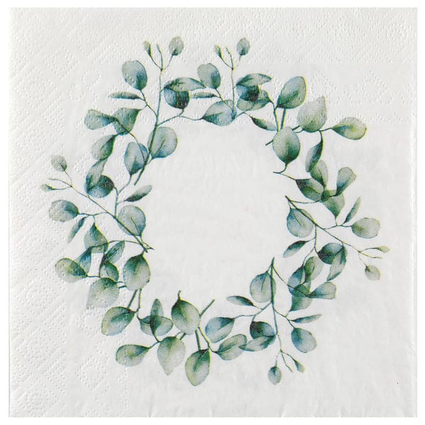 Eucalyptus servíettur- 20stk í pakka 16.5cm x 16.5cm
