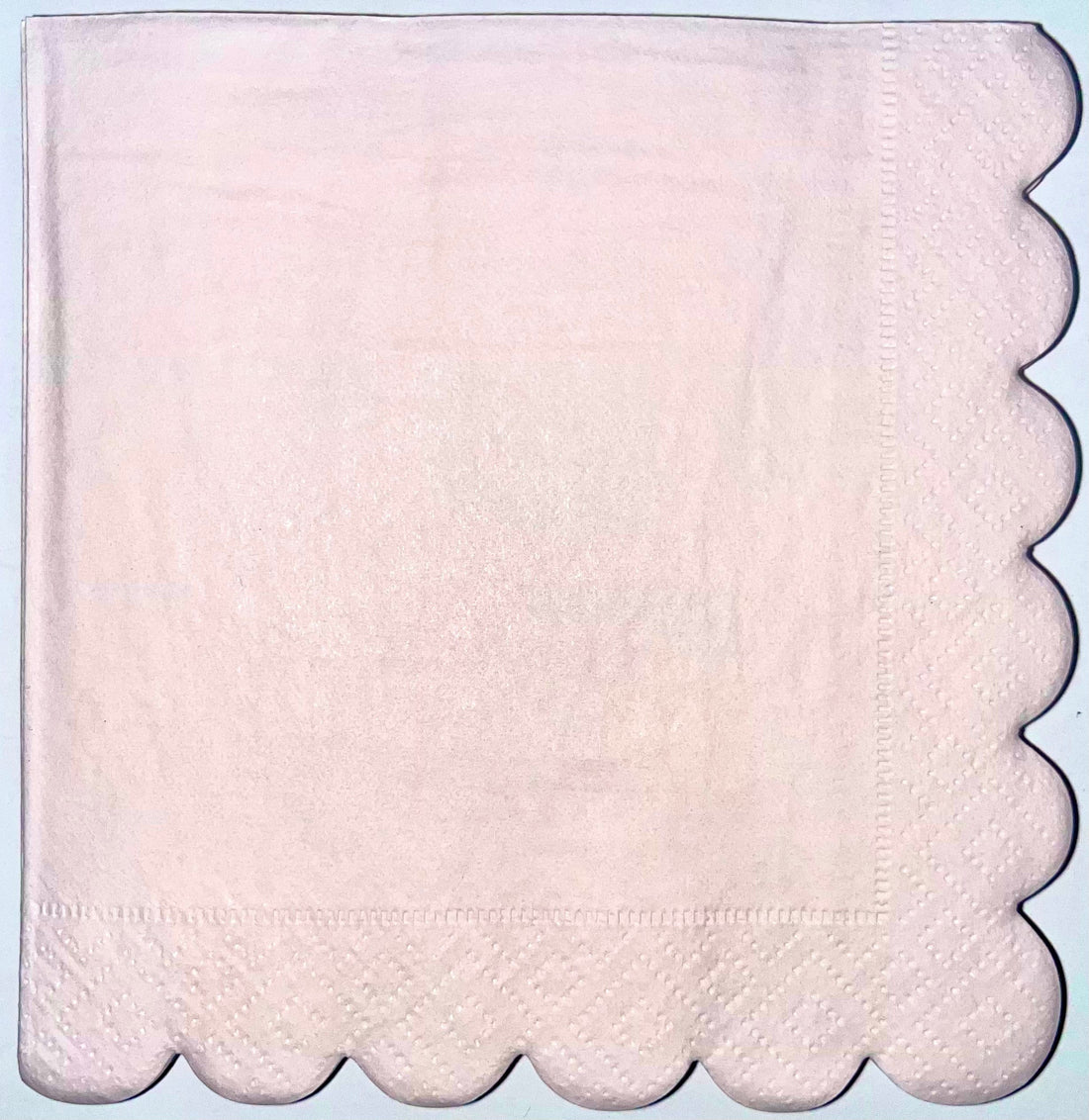 Ljósbleikar pastel kaffiservíettur  16 stk
