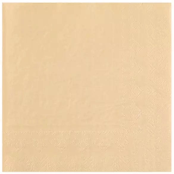 Kremaðar (beige) matarservíettur 25 stk