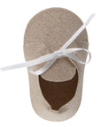 Kremaðir (beige) skór úr taui - 4 stk í pakka
