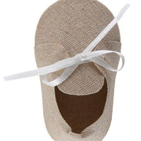 Kremaðir (beige) skór úr taui - 4 stk í pakka