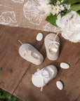 Kremaðir (beige) skór úr taui - 4 stk í pakka