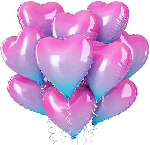 Hjartalaga álblöðrur (margir litir)  45cm