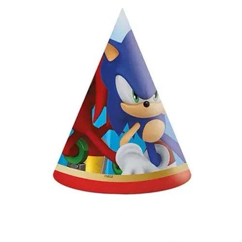 Sonic partýhattar  8stk