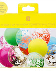 Regnboga confetti latex blöðrur - 12stk í pakka, 30cm