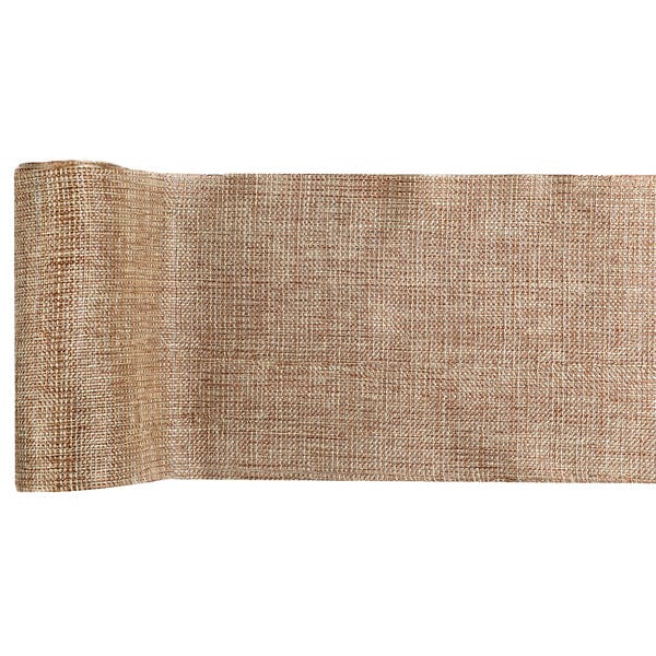 Hör renningur með gylltum þræði 14cm x 3m