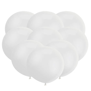 Hvít millistór blaðra - 46cm