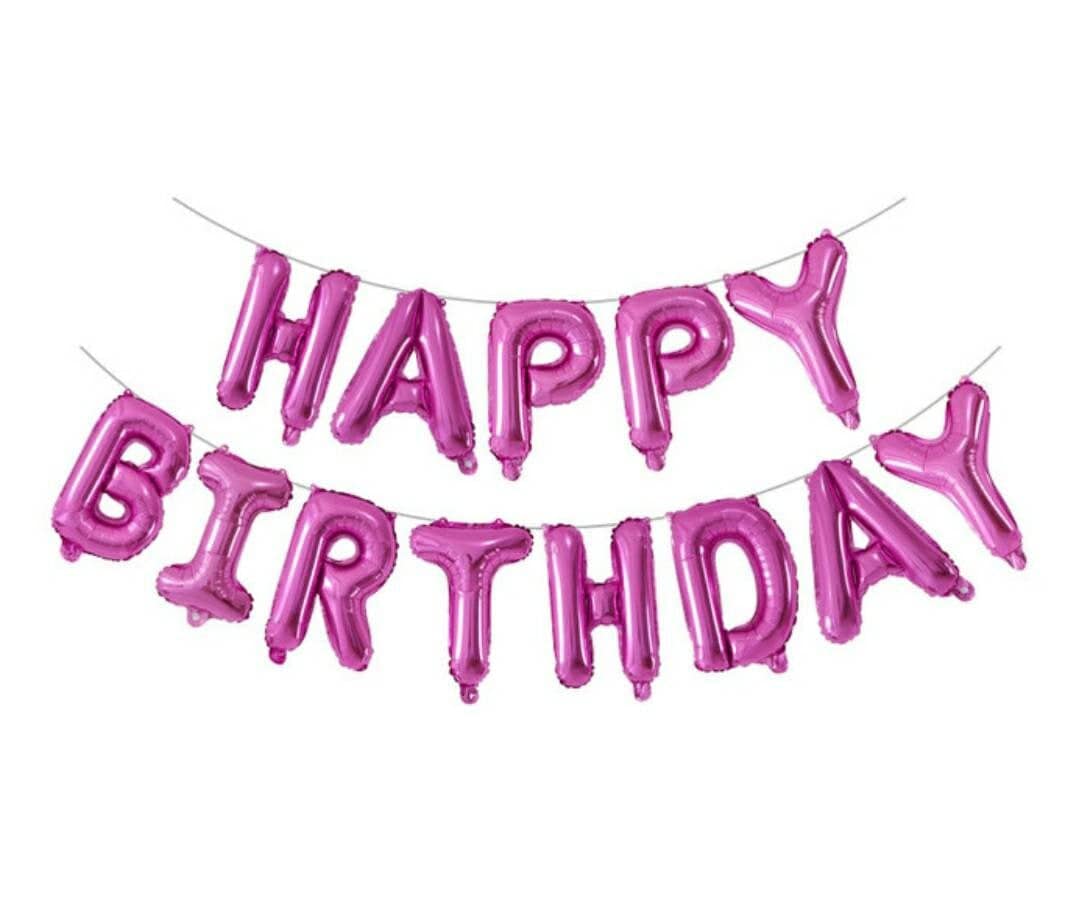 “Happy Birthday” blöðrulengjur (margir litir í boði) 35-40 cm