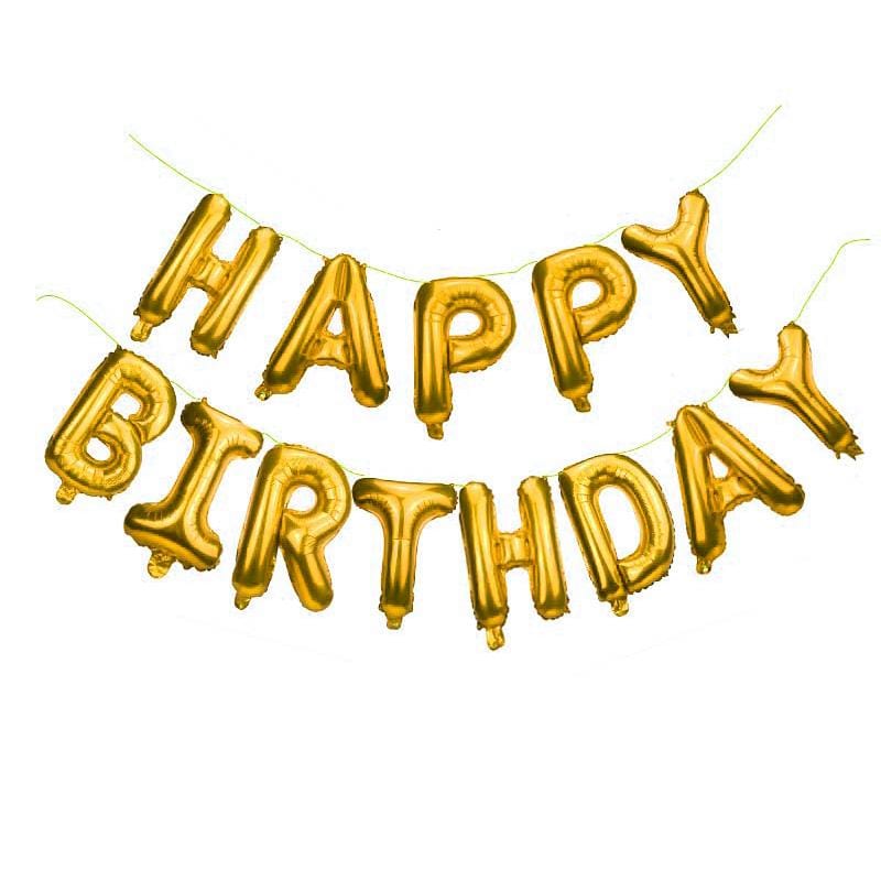 “Happy Birthday” blöðrulengjur (margir litir í boði) 35-40 cm