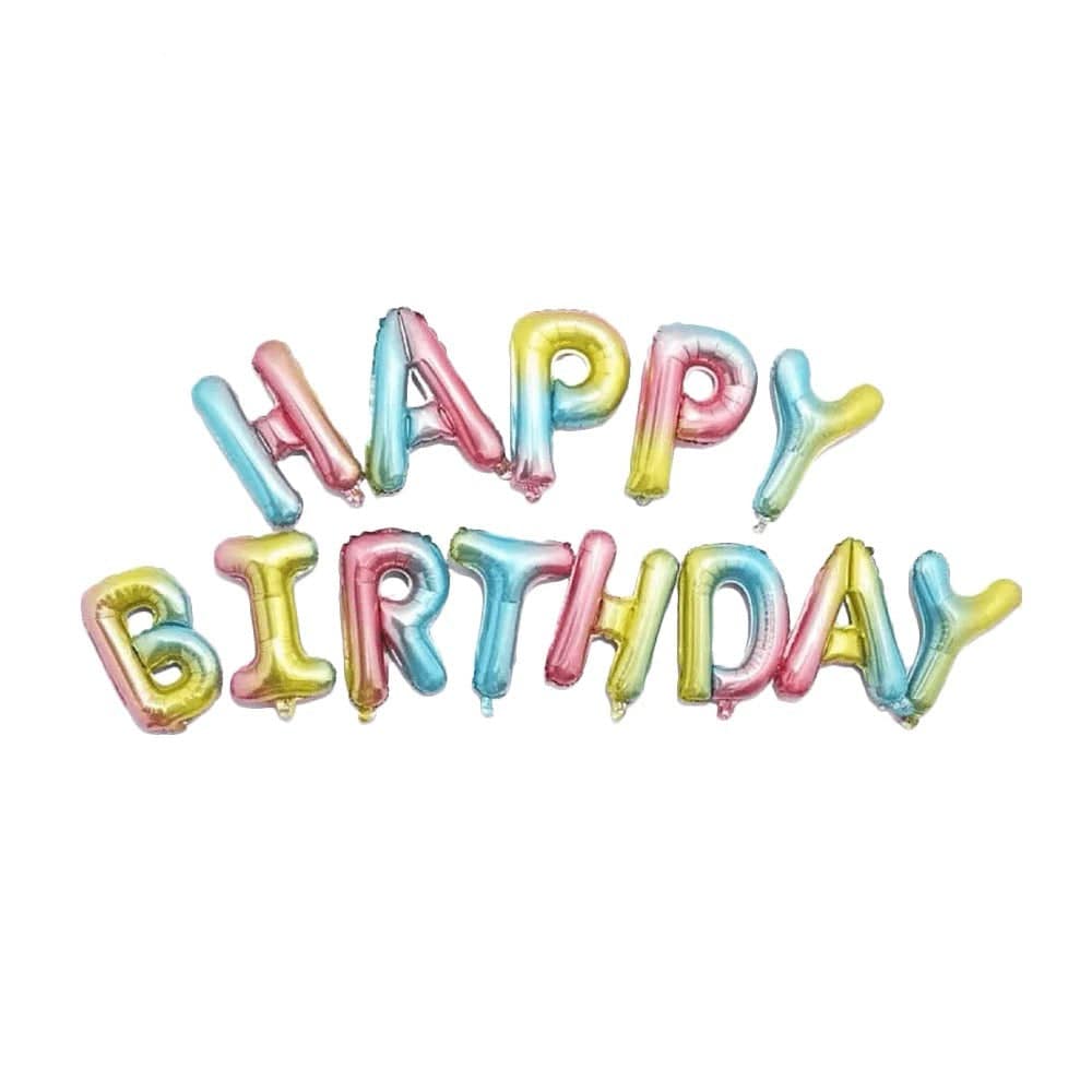 “Happy Birthday” blöðrulengjur (margir litir í boði) 35-40 cm