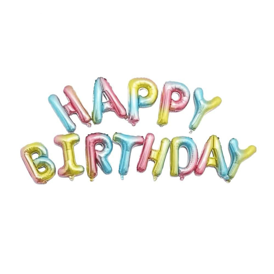 “Happy Birthday” blöðrulengjur (margir litir í boði) 35-40 cm
