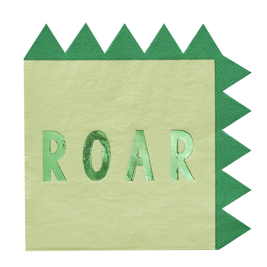 Risaeðlu kökuservíettur “Roar” 16stk