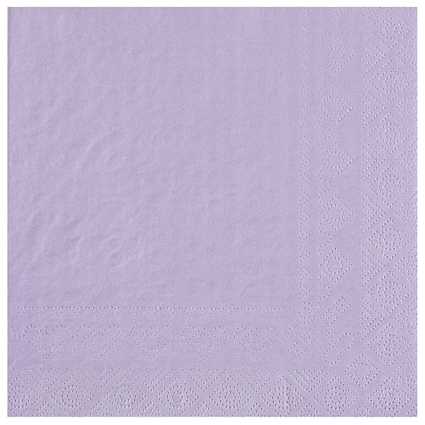 Pastel fjólubláar matarservíettur 25 stk