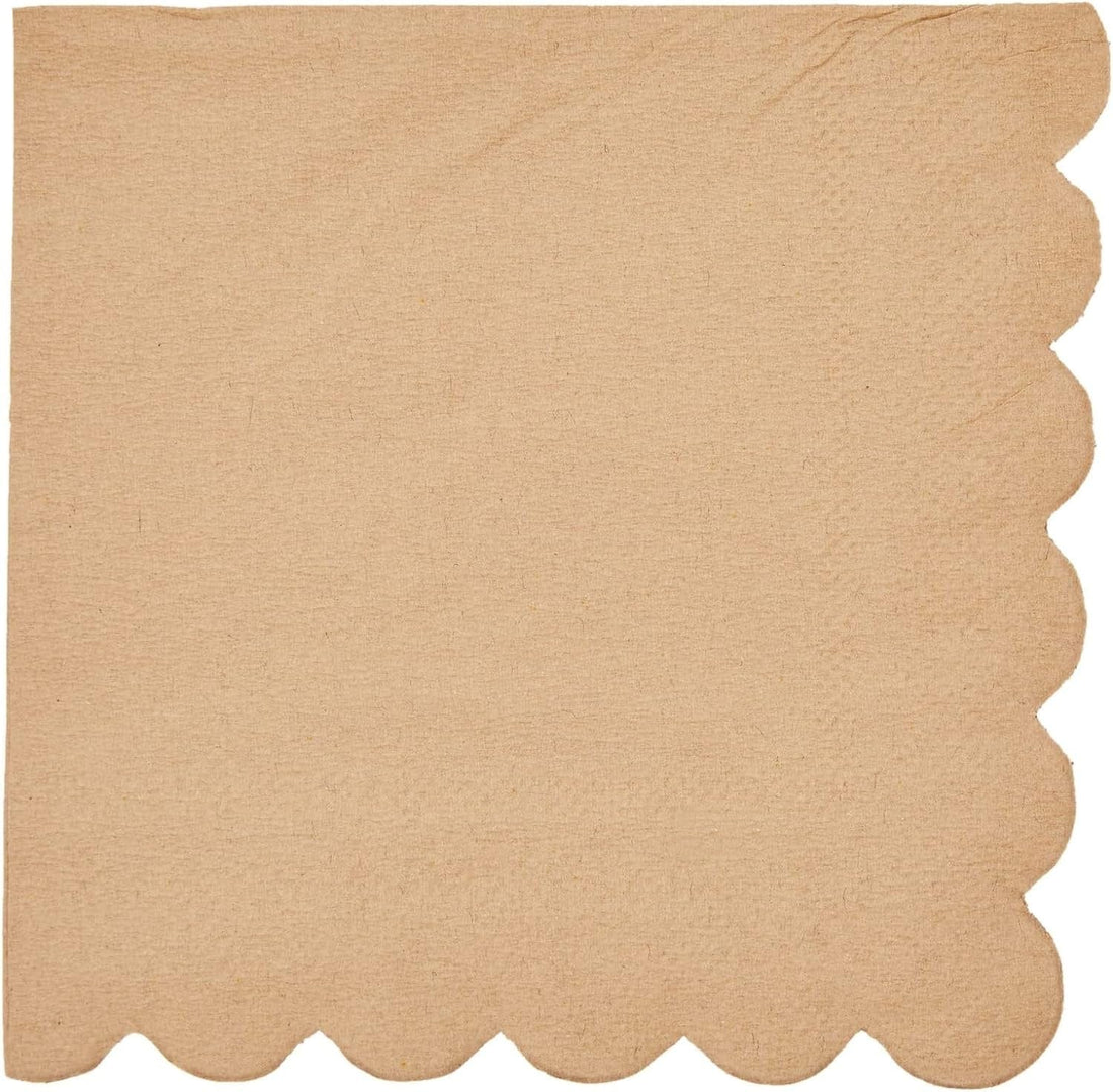 Nude kaffiservíettur - 16 stk